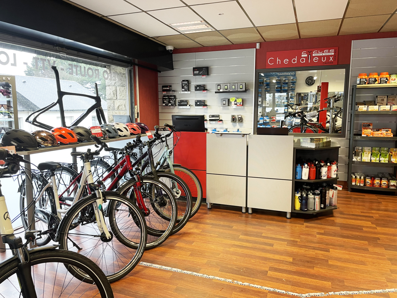 Cycles Chedaleux magasin de vélo à Caudan Caisse